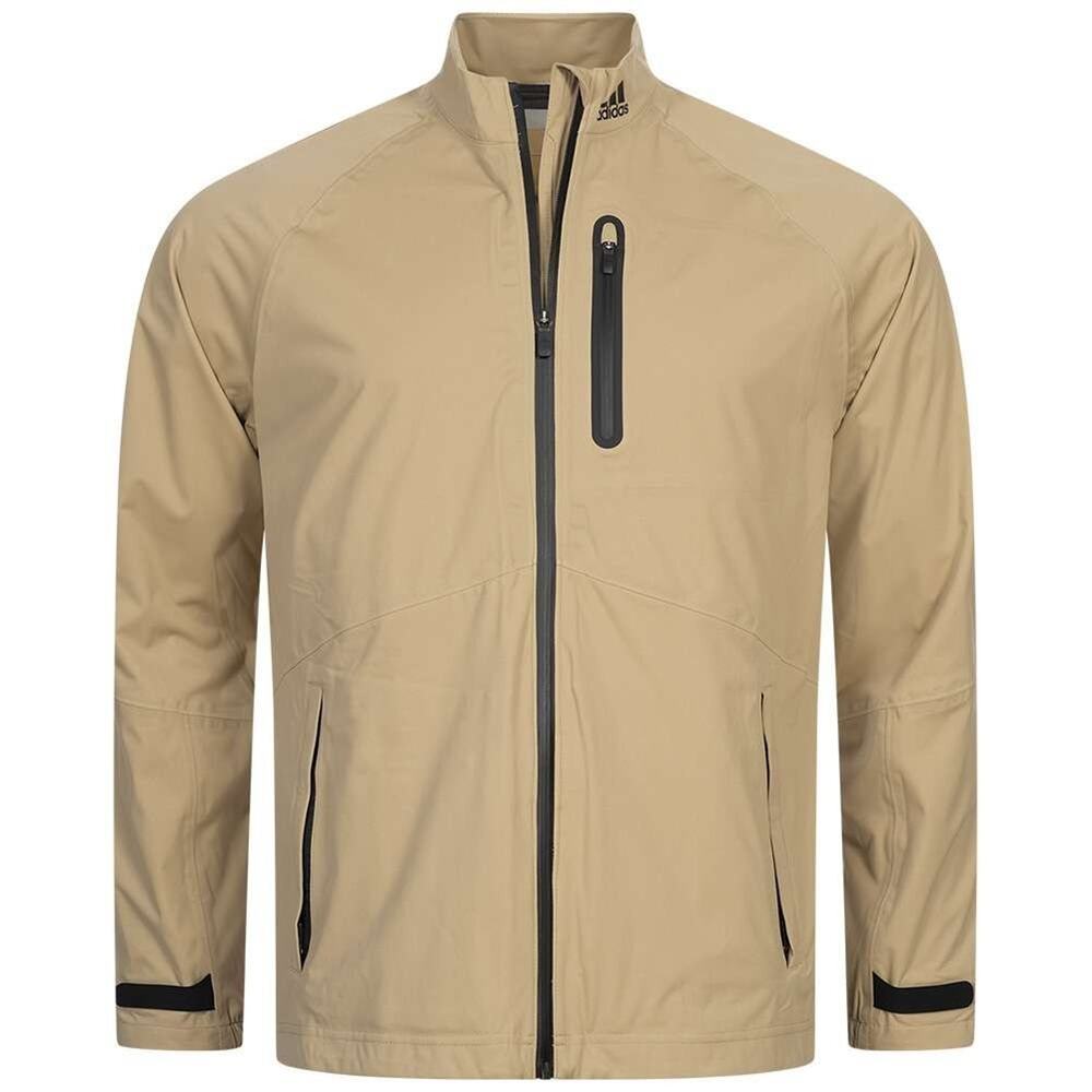 $280 adidas Golf RAIN.RDY Waterproof Full-Zip Golf Jacket Hemp HI3461 Mens Small
